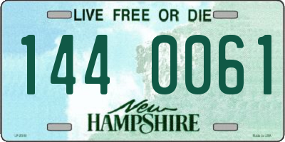 NH license plate 1440061