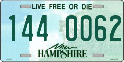 NH license plate 1440062
