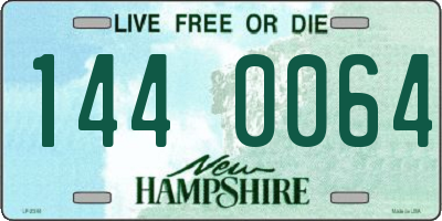 NH license plate 1440064