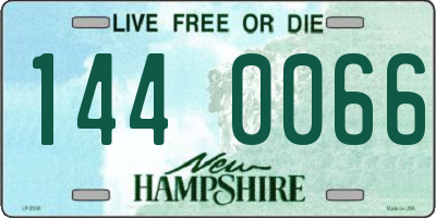 NH license plate 1440066