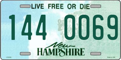NH license plate 1440069
