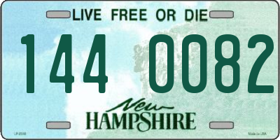 NH license plate 1440082