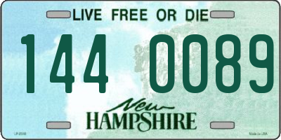NH license plate 1440089