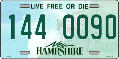 NH license plate 1440090