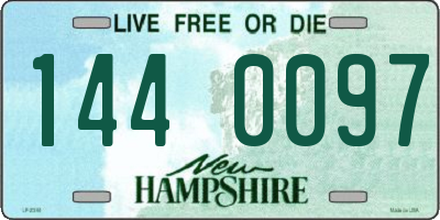 NH license plate 1440097