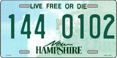 NH license plate 1440102