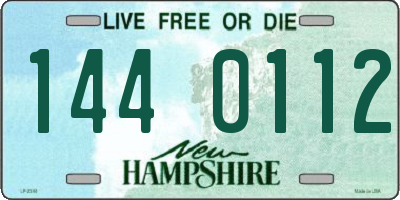 NH license plate 1440112