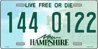 NH license plate 1440122