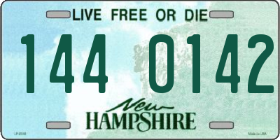 NH license plate 1440142