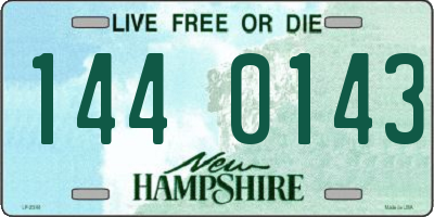 NH license plate 1440143