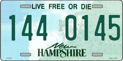 NH license plate 1440145