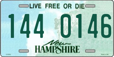 NH license plate 1440146
