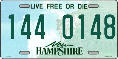 NH license plate 1440148