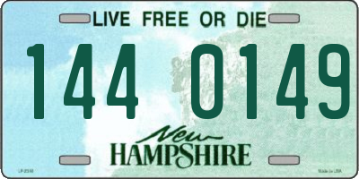 NH license plate 1440149