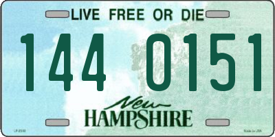 NH license plate 1440151