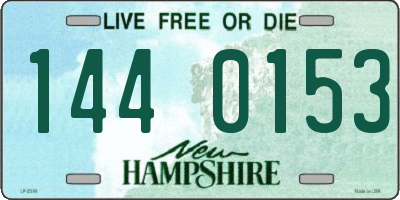NH license plate 1440153
