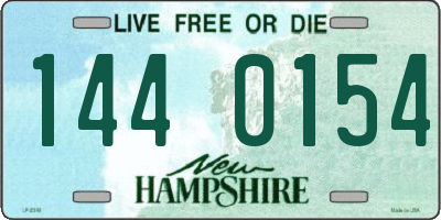 NH license plate 1440154