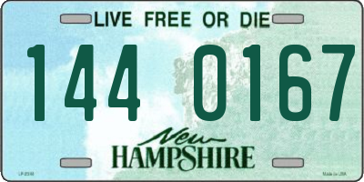 NH license plate 1440167