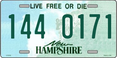 NH license plate 1440171