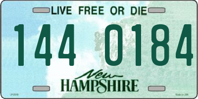 NH license plate 1440184