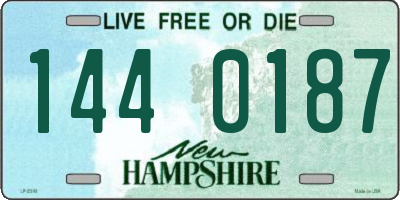 NH license plate 1440187