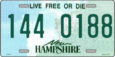NH license plate 1440188