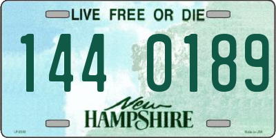 NH license plate 1440189