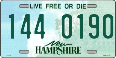 NH license plate 1440190