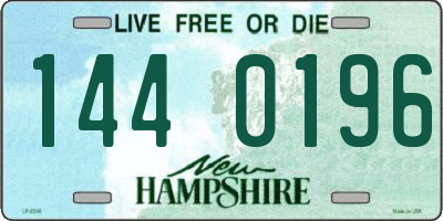 NH license plate 1440196