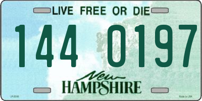 NH license plate 1440197