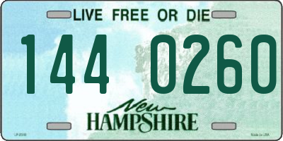 NH license plate 1440260