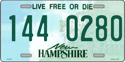 NH license plate 1440280