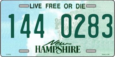 NH license plate 1440283