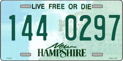 NH license plate 1440297