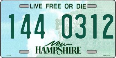 NH license plate 1440312