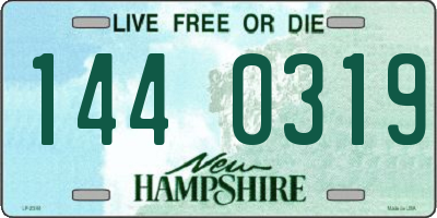 NH license plate 1440319