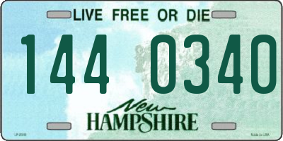 NH license plate 1440340