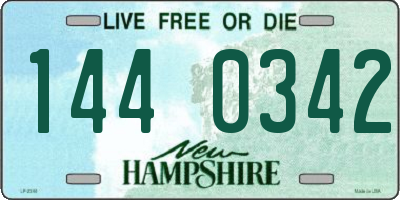 NH license plate 1440342