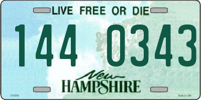 NH license plate 1440343