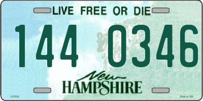NH license plate 1440346
