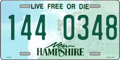 NH license plate 1440348