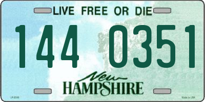 NH license plate 1440351