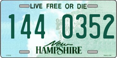 NH license plate 1440352