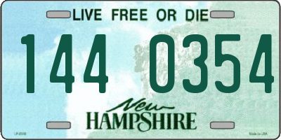 NH license plate 1440354