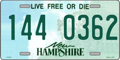 NH license plate 1440362