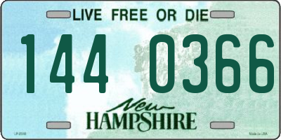 NH license plate 1440366