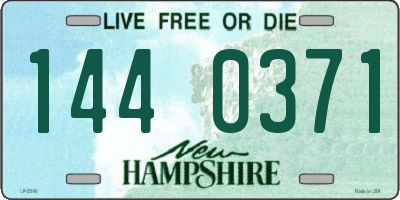 NH license plate 1440371