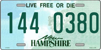 NH license plate 1440380