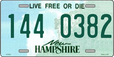 NH license plate 1440382