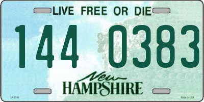 NH license plate 1440383
